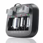 Įkroviklis baterijoms everActive NC-900U Universal DC – įkrauna AA, AAA, C, D, 9V, iki 6 elementų, juodas