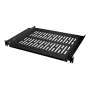 LogiLink stelažas - lentyna - juoda, RAL 9005 - 1U - 48,3 cm (19 colių)