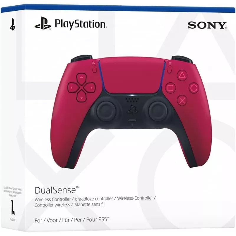 Valdiklis Sony DualSense v3 Raudonas – Bluetooth/USB, USB-C, įmontuota baterija, PS5, 160×106×66 mm