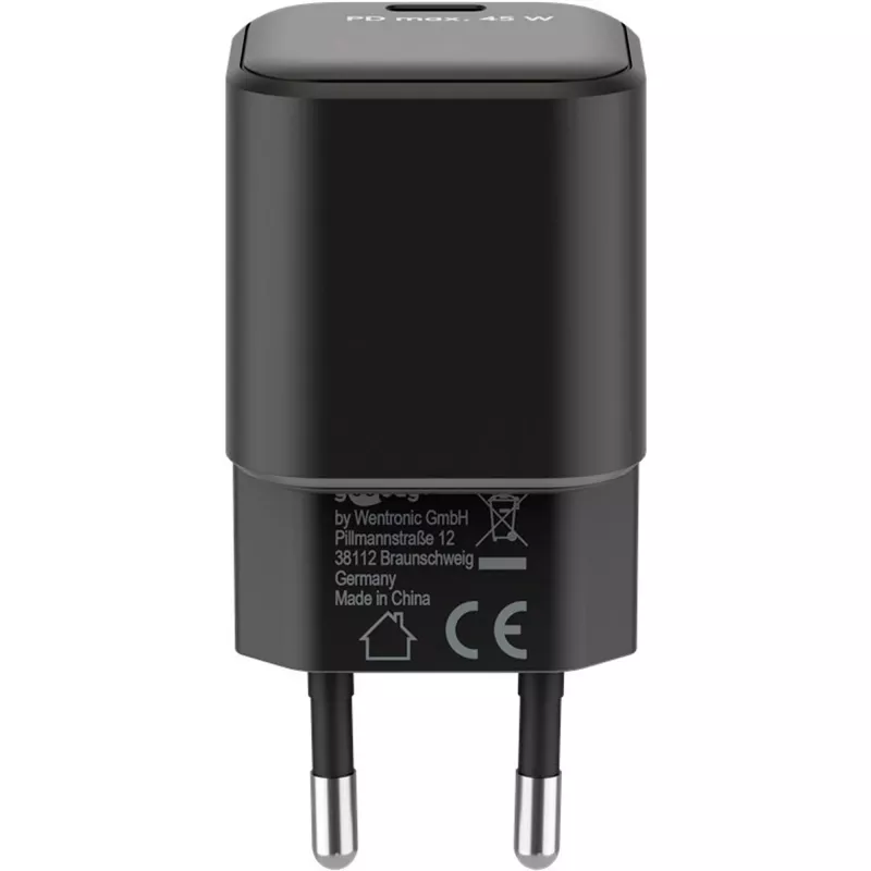 Goobay Charger 65331 sieninis greitasis USB-C kroviklis, juodas