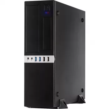 Inter-Tech IT-503 – SFF korpusas – Mini-ATX – be maitinimo šaltinio (TFX12V) – matinė juoda – USB/Audio (88881270)