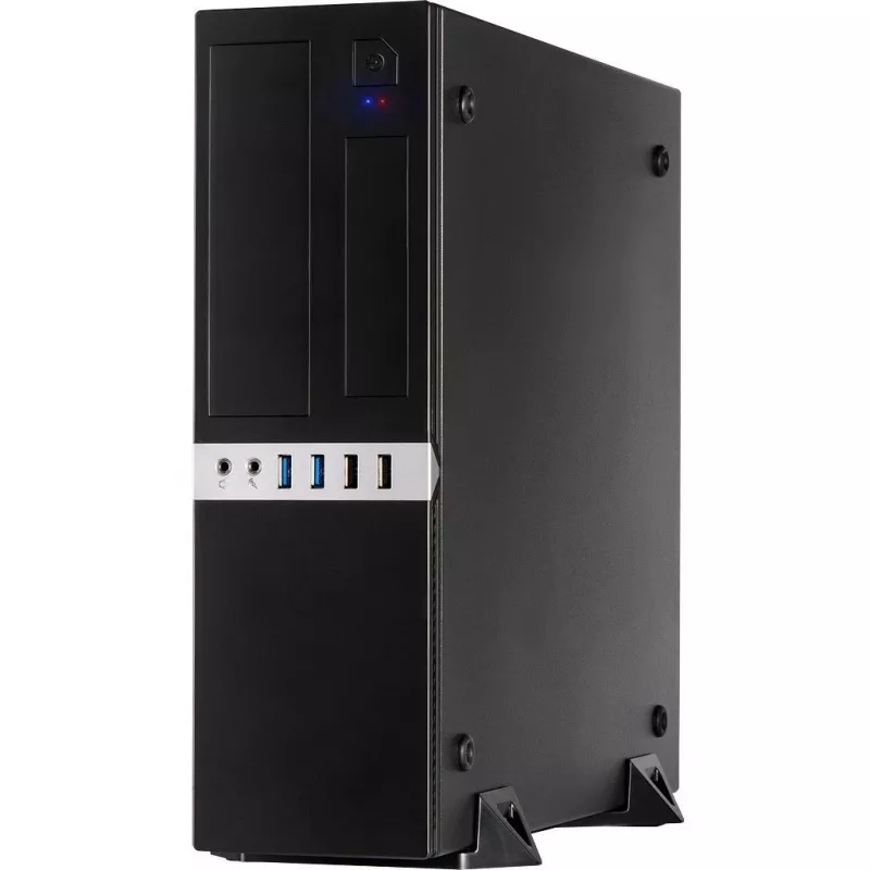 Inter-Tech IT-503 – SFF korpusas – Mini-ATX – be maitinimo šaltinio (TFX12V) – matinė juoda – USB/Audio (88881270)
