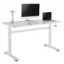 Stalas su rankiniu aukščio reguliavimu Ergo Office ER-401 W, maks. 40 kg, maks. aukštis 117 cm, su stalviršiu darbui stovint ir sėdint