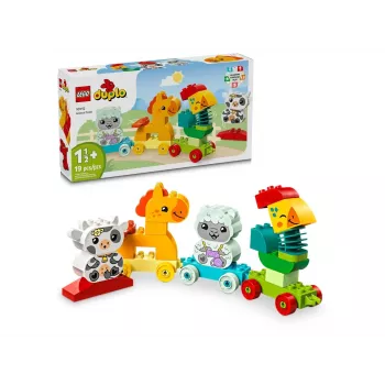 Konstruktorius LEGO DUPLO Gyvūnų traukinukas 10412 — 19 dalių, nuo 1,5 metų