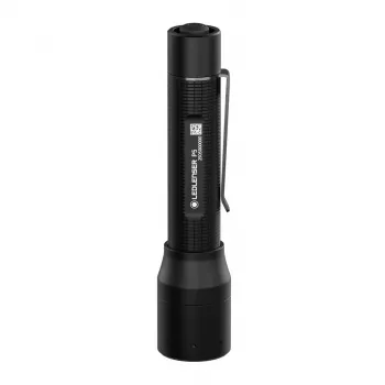 Rankinis žibintuvėlis Ledlenser P5 Black, LED, 140 lm, AA baterija, IP54, aliuminis, kišeninis segtukas