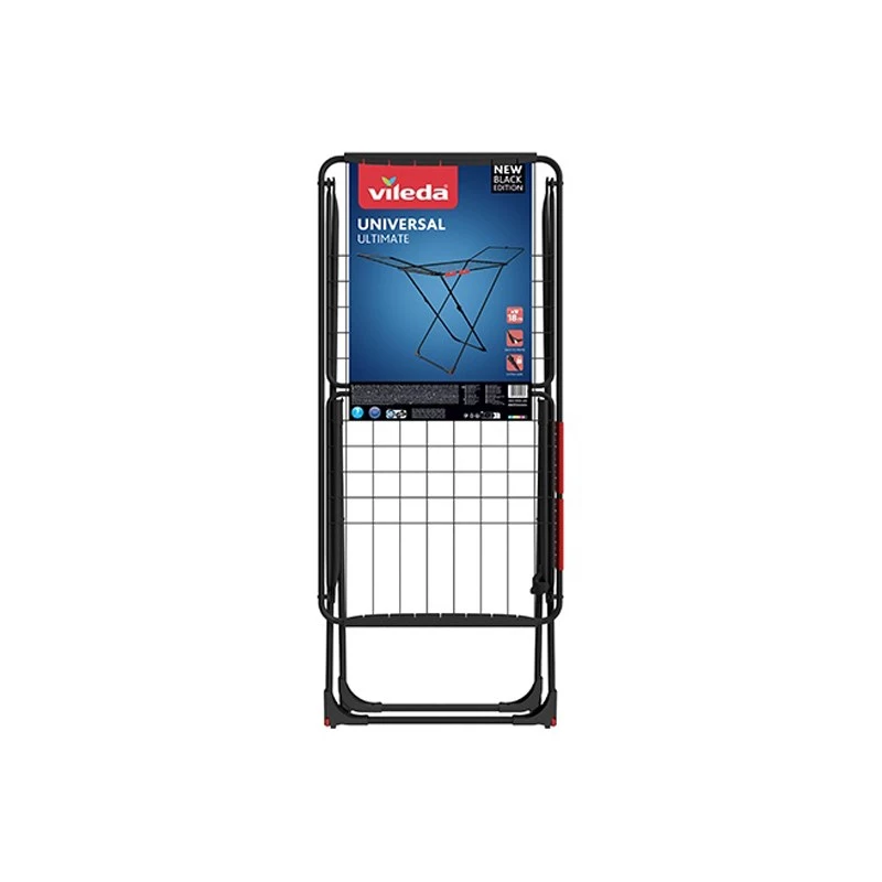 Džiovyklė VILEDA Universal Ultimate Indoor/Outdoor – plieninė, 18 m džiovinimo erdvės, sulankstoma, 1800×930×550 mm