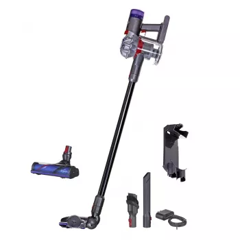 Dyson V8 Advanced 2-in-1 belaidis dulkių siurblys su akumuliatoriumi, sausas, be maišelio, nikelio/sidabro spalvos