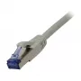 Patch laidas RJ45 CAT6A 500MHz 0,5m pilkas S-STP(S/FTP) AWG26 LSZH Synergy 21