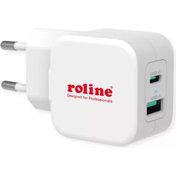 ROTRONIC-SECOMP Roline maitinimo blokas - 20 W - 3 A - PD, QC 3.0 - 2 išvesties prievadai (USB, USB-C)