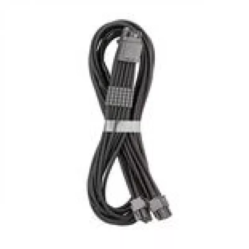 CableMod C-Series Pro ModMesh 16 kontaktų į 2×8 kontaktų pintas kabelis Corsair Type 4 ir 3 maitinimo šaltiniams, 60 cm, juodas