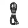CableMod C-Series Pro ModMesh 16 kontaktų į 2×8 kontaktų pintas kabelis Corsair Type 4 ir 3 maitinimo šaltiniams, 60 cm, juodas