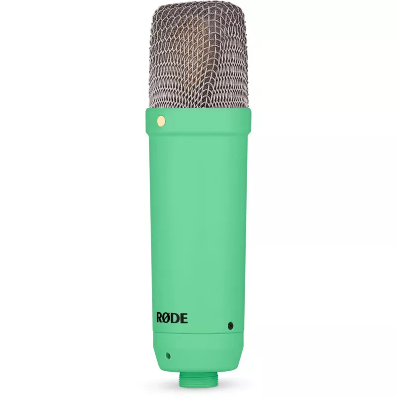 Mikrofonas RODE NT1 Signature + XLR laidas + stalinė studijos ranka, šviesiai žalia, rinkinys
