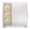 Korpusas KRUX Exo RGB White – ATX bokštas, plieninis, USB-C, RGB