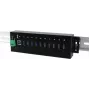 Exsys EX-1110HMVS USB 3.1 Gen 1 šakotuvas – 10 prievadų, montuojamas ant DIN bėgio, maitinamas nuolatinės srovės