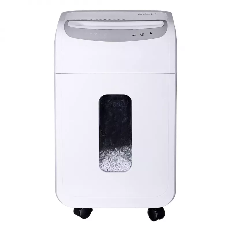 Smulkintuvas Activejet ASH-1602M, P-5, 28 l, 2x14 mm pjūviai, baltas