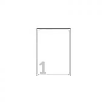 Lipnios nuimamos etiketės Avery Zweckform L4735REV-25, A4 (210 x 297 mm), 25 lapų, baltos