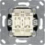 Sieninio jungiklio modulis JUNG 505 U 1P, 1 polius 10 A, 250 V – metalinis baltas