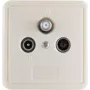 Sieninis anteninis lizdas SAT+BK ShiverPeaks 15-93011 1 dB R&D