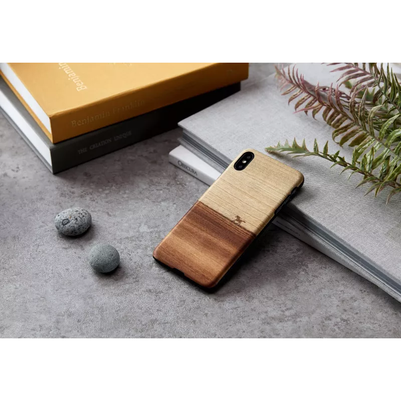 Man and Wood apsauginis dėklas iPhone XS Max juodas
