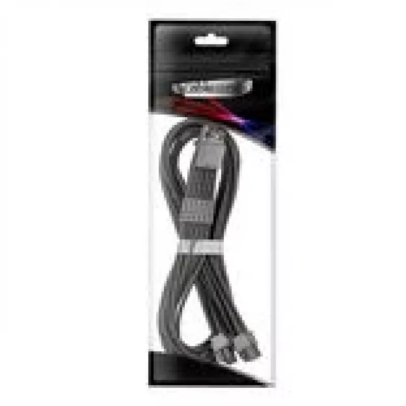 CableMod C-Series Pro ModMesh 16 kontaktų į 2×8 kontaktų pintas kabelis Corsair Type 4 ir 3 maitinimo šaltiniams, 60 cm, juodas
