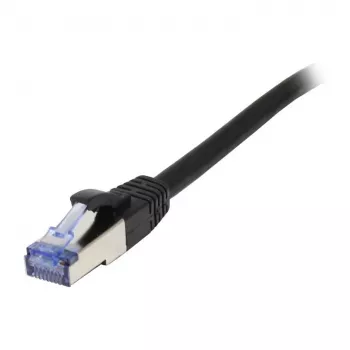 Patch laidas RJ45 - CAT6A 500MHz - 1,0 m - juodas - S-STP(S/FTP) - AWG27 - LSZH - Synergy 21