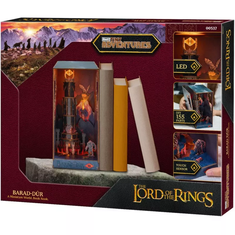Plastikinis modelio rinkinys REVELL Tiny Adventures „Žiedų valdovas“ – Barad-Dûr (rankdarbiai) 00537