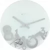 NeXtime laikrodis 8115 Dropped, Ø43 cm, sieninis, sidabrinis