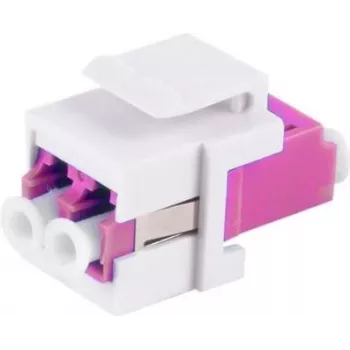 Keystone adapteris LC-LC dupleksinis ShiverPeaks violetinis 08-10203