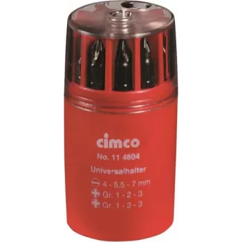 Cimco bits dėžutė 10 dalių rinkinys 11 4604 — 10 precizinių atsuktuvų antgalių kompaktiškoje laikymo dėžutėje
