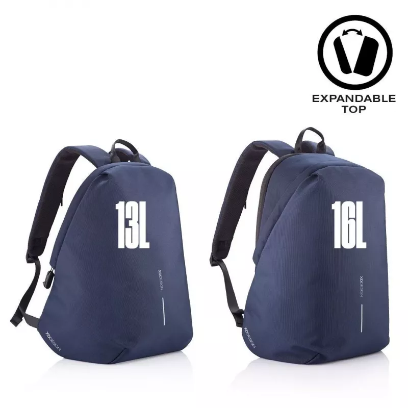 Kuprinė XDDESIGN Bobby Soft su 15,6 col. nešiojamojo kompiuterio skyriumi, 16 L, tamsiai mėlyna, PET