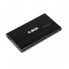 iBOX HD-02 išorinis dėklas 2,5 colio SATA diskams, USB 3.0, aliuminis, juodas