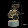 Naktinė lemputė Extralink HOME 3D širdies optinė iliuzija USB