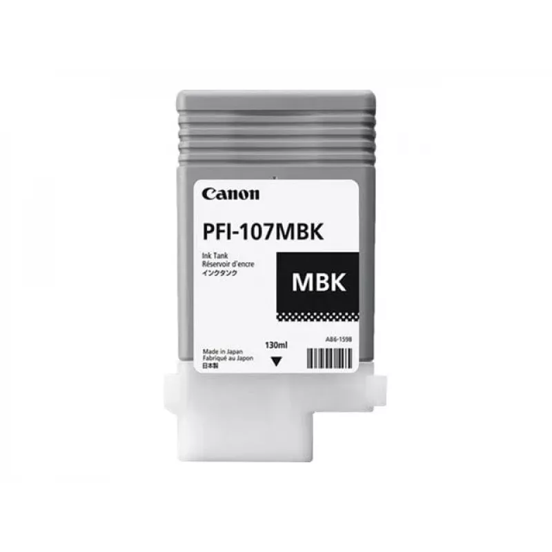 Originali Canon PFI-107MBK kasetė su matine juoda spalva, 130 ml