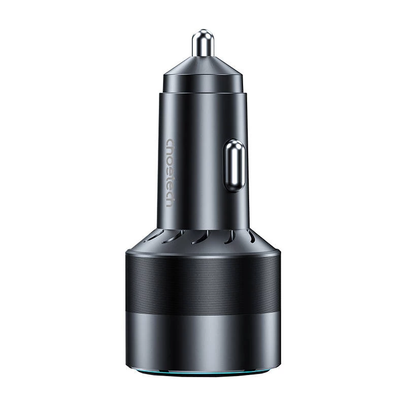 Choetech TC0011 automobilinis įkroviklis 130W 2x USB C 1x USB A (juodas)