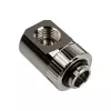 EK Water Blocks EK-Torque Adapter 90° G1/4 col. AG į G1/4 col. IG - Sukamasis, nikeliuotas sidabras
