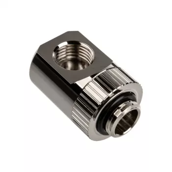 EK Water Blocks EK-Torque Adapter 90° G1/4 col. AG į G1/4 col. IG - Sukamasis, nikeliuotas sidabras