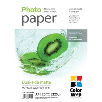 Fotopopierius ColorWay PMD220020A4 A4 matinis 220 g/m² 20 lapų