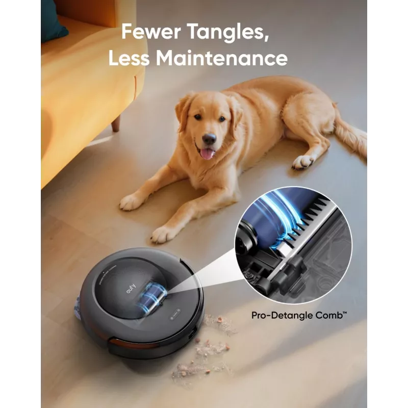 Anker Eufy Omni C20 | Robot dulkių siurblys su viskas viename stotele | Šlapias ir sausas valymas | 7000 Pa | Pilka
