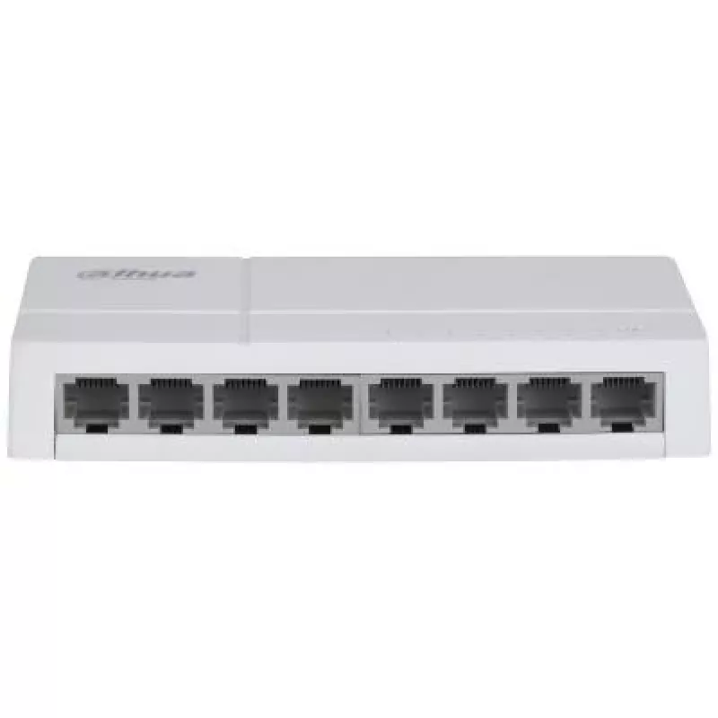 Tinklo jungiklis DAHUA SG1008L-EUR L2 8 prievadų, 8x RJ45 Ethernet prievadai, Layer 2 valdomas