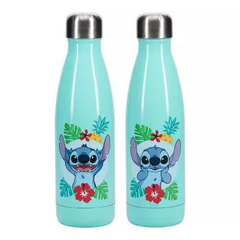Geriamasis butelis Paladone PP10960LS 460 ml nerūdijančio plieno turkio spalvos su Stitch dizainu