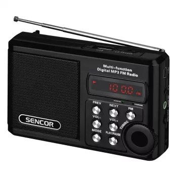 Nešiojamas radijo imtuvas SENCOR SRD 215 B MP3, USB, SD