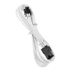 PCIe 6 kontaktų ilginimo kabelis BITFENIX Alchemy 45 cm pintas baltas