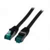 EFB-Elektronik RJ45 Patch Laidas Cat.6A S/FTP LSZH juodas 0,15m (MK6001.0,15B)
