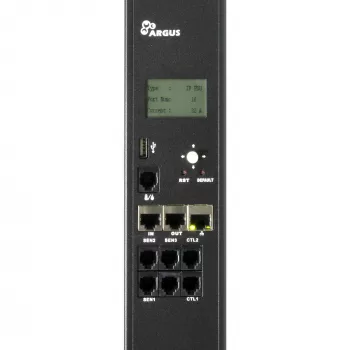 Inter-Tech SA-1632WN PDU (maitinimo paskirstymo įrenginys) 16x C13 lizdų, valdomas/stebimas, 100–240 V, 32 A, TCP/IP, SNMP, juodas