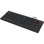 Klaviatūra KeySonic KSK-8202ELU-T (UK) su integruotu trackball, USB, QWERTY, JK išdėstymas, juoda