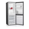 Šaldytuvas su šaldikliu MPM MPM-215-KB-39/E — 215 L, apatinis šaldiklis, tamsus inox, reversinės durelės, LED apšvietimas
