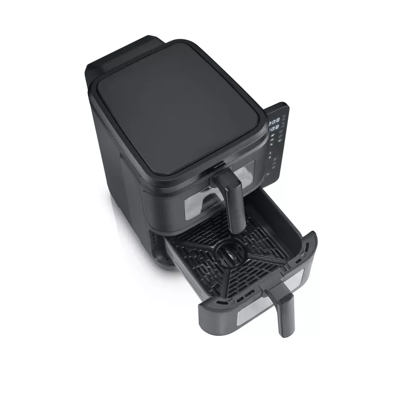 Kepintuvas SEVERIN FR 2468 S-Fry Duo Stack 2-in-1 gaminimo talpa, dviejų krepšelių dizainas