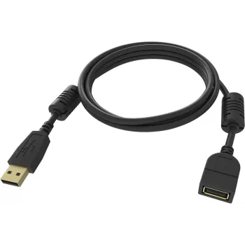 USB kabelis Vision TC-2MUSBEXT-BL USB 2.0 2 m Juodas