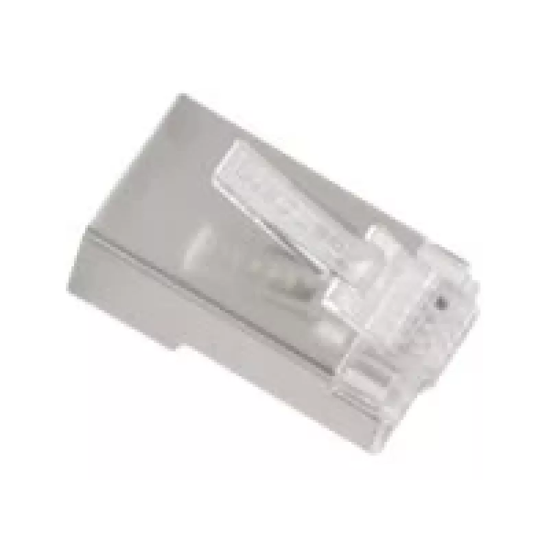 Lanberg PLS-5000 RJ-45 kištukas, ekranuotas, nerūdijantis plienas, skaidrus