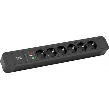Prailginimo laidas Bachmann Primo 2 2m 6 AC lizdų juodas